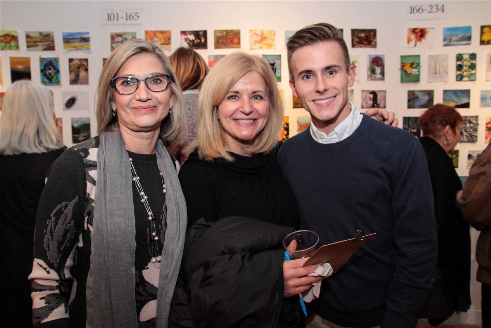 Smiles at Art Off the Wall in Carnegie Art Center